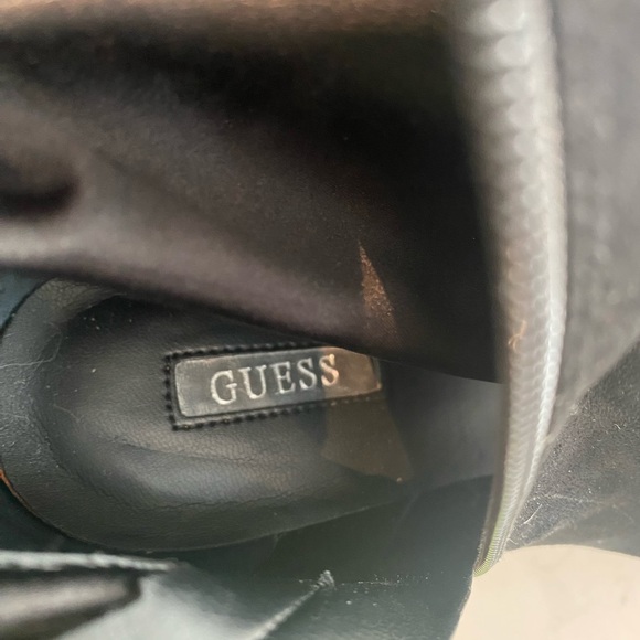 Guess Open Toe Suede Ankle Boots - Picture 5 of 10